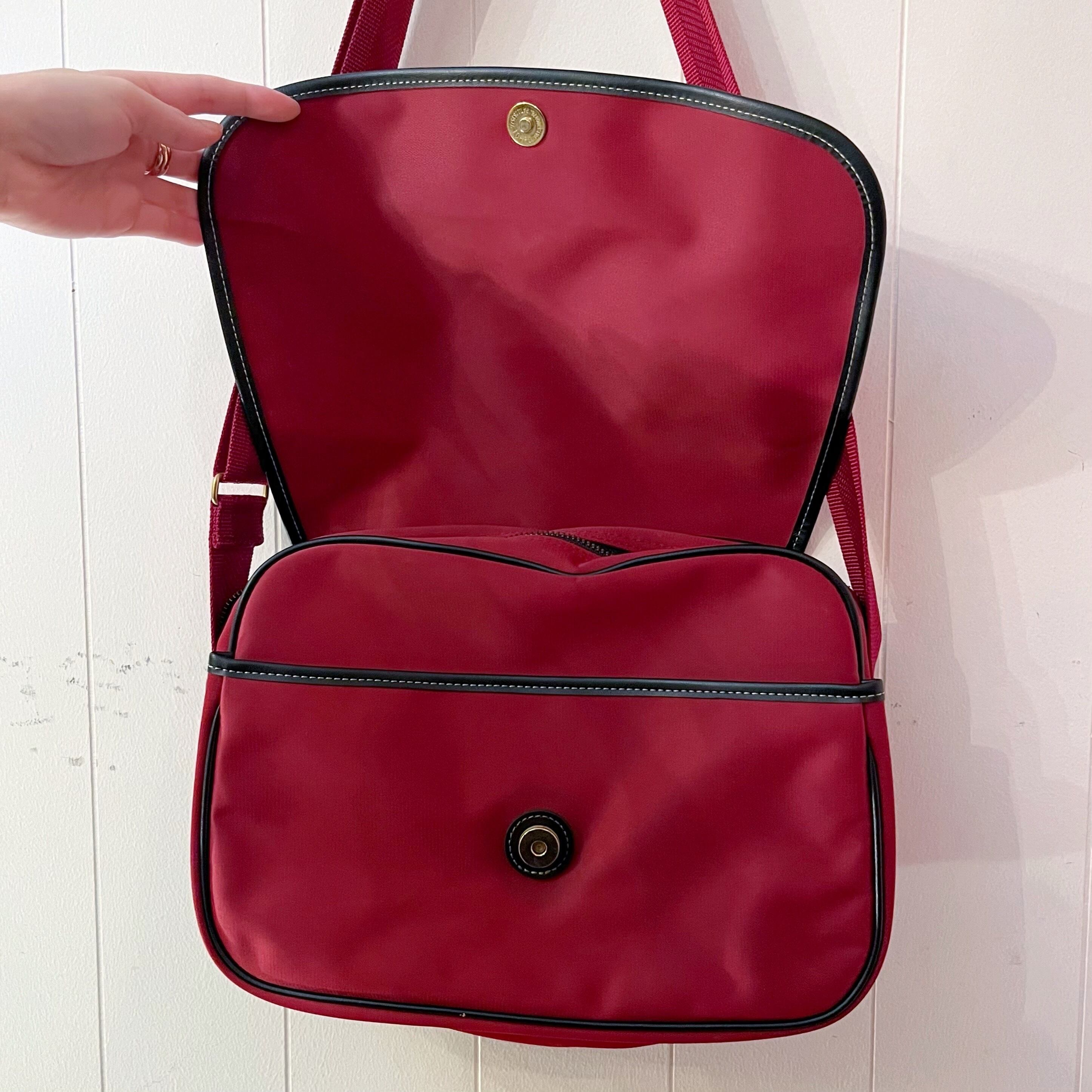 GIANNI VALENTINO / wine red shoulder bag