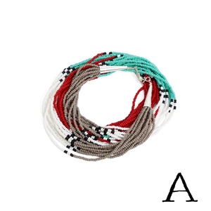 【INDIAN JEWELRY インディアンジュエリー】Navajo 10strand seed beads necklace Nellie Brown ナバホ 10連 シードビーズネックレス ネリー・ブラウン作