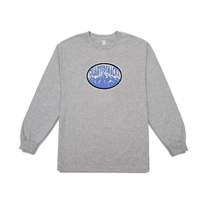 QUARTERSNACKS MOUNTAIN LS TEE GREY L