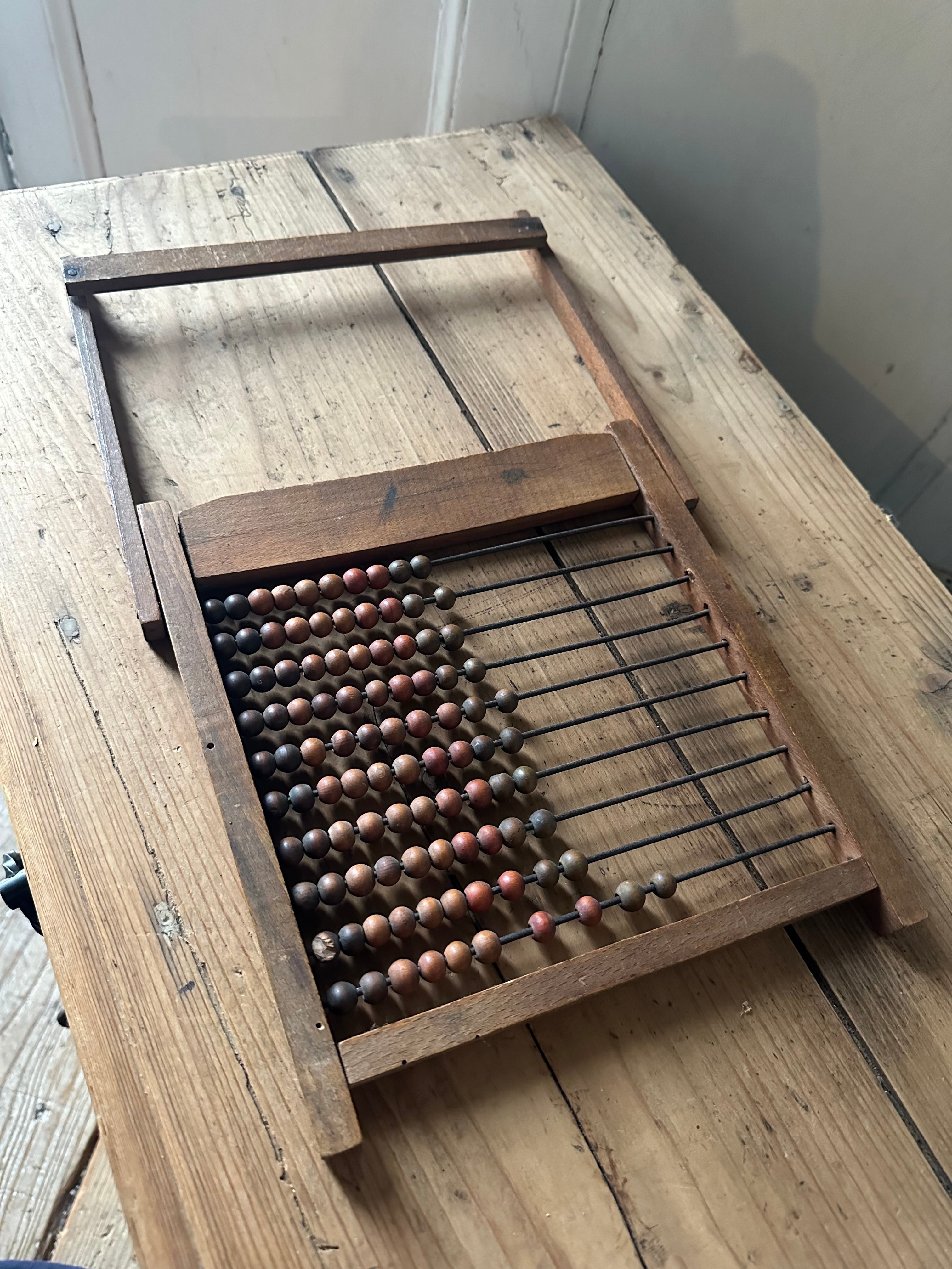 子供用Franceアバカス 木製そろばん 10ライン おもちゃ | Brocante de