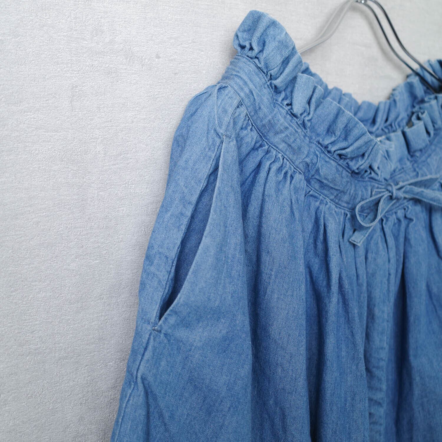 [NEW] MINEDNIM	DENIM MIDI FLARE SKIRT 1804-2001-85-011