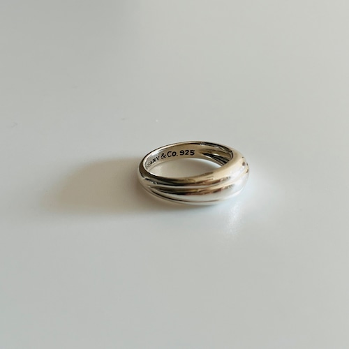vintage Tiffanyヴィンテージティファニー1990 double slit ring silver925 11号