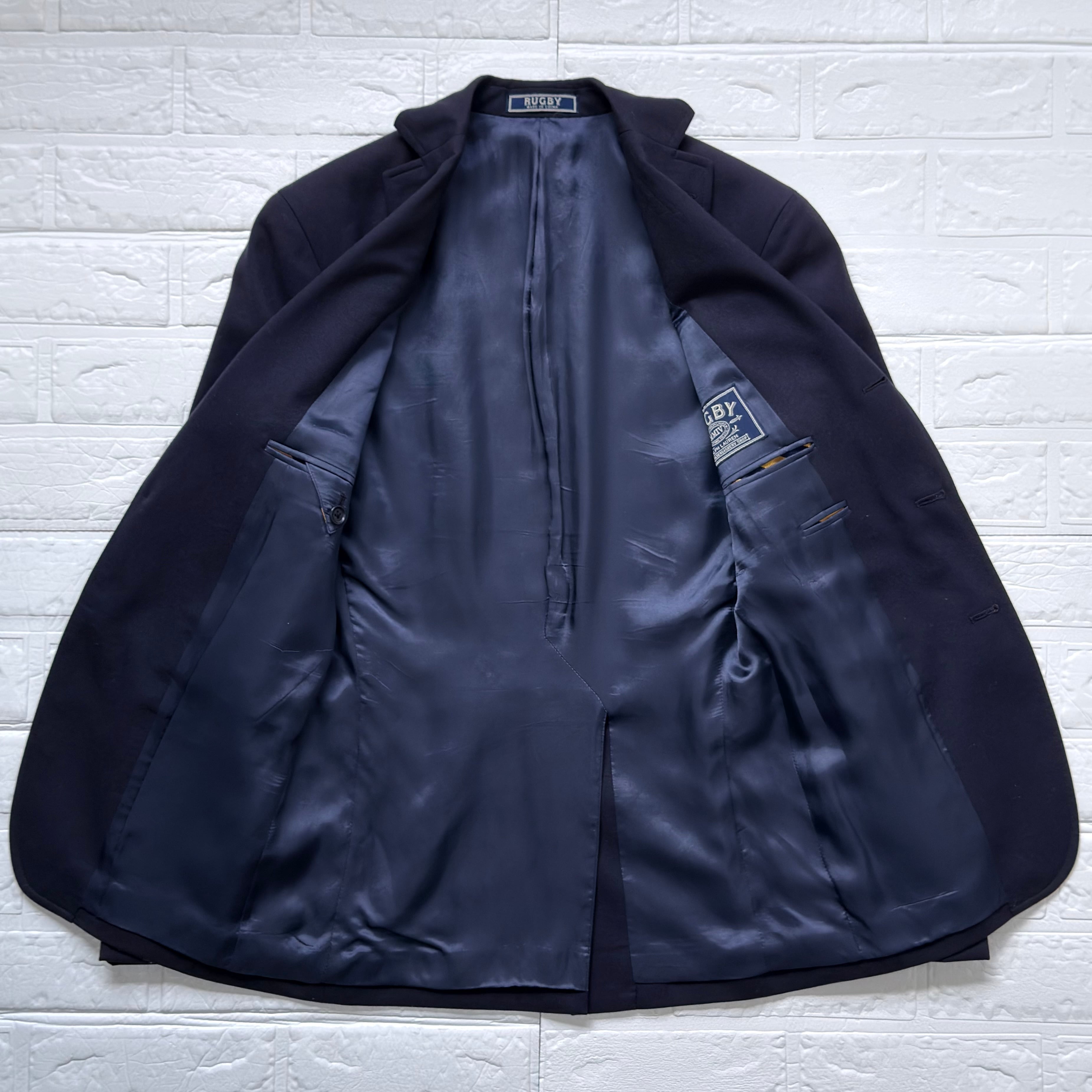 Rugby Ralph Lauren 金釦ブレザー 段返り3B サキソニーウール ネイビー