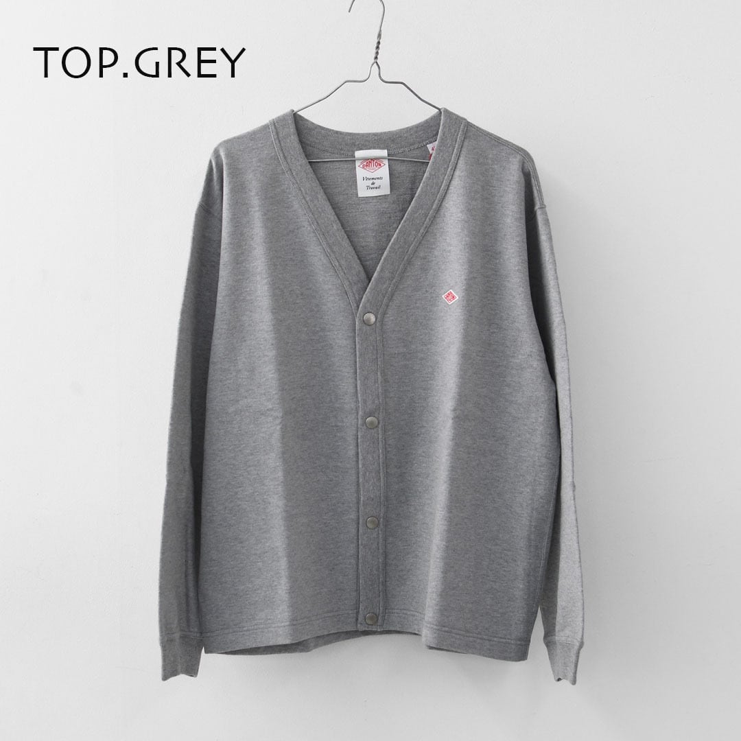 DANTON [ダントン] M COTTON TERRY V-NECK CARDIGAN [DT-C0406CIN