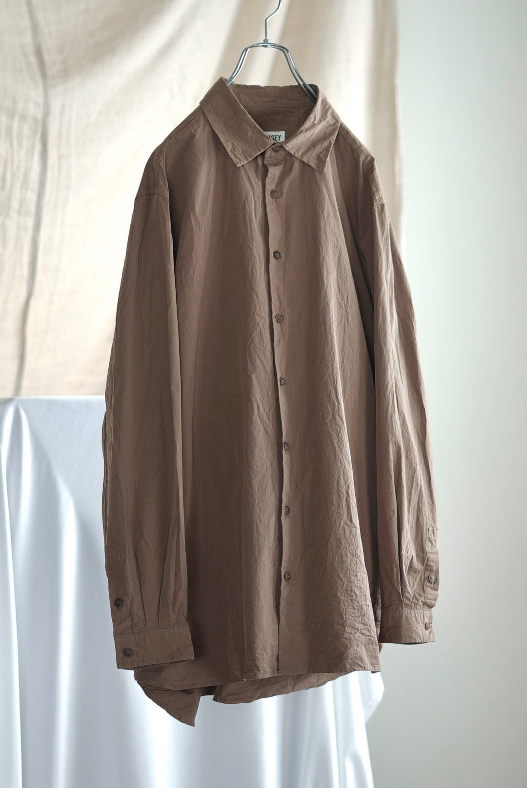 CASEY CASEY - IKLA SHIRT - PAPER COT - CLAY