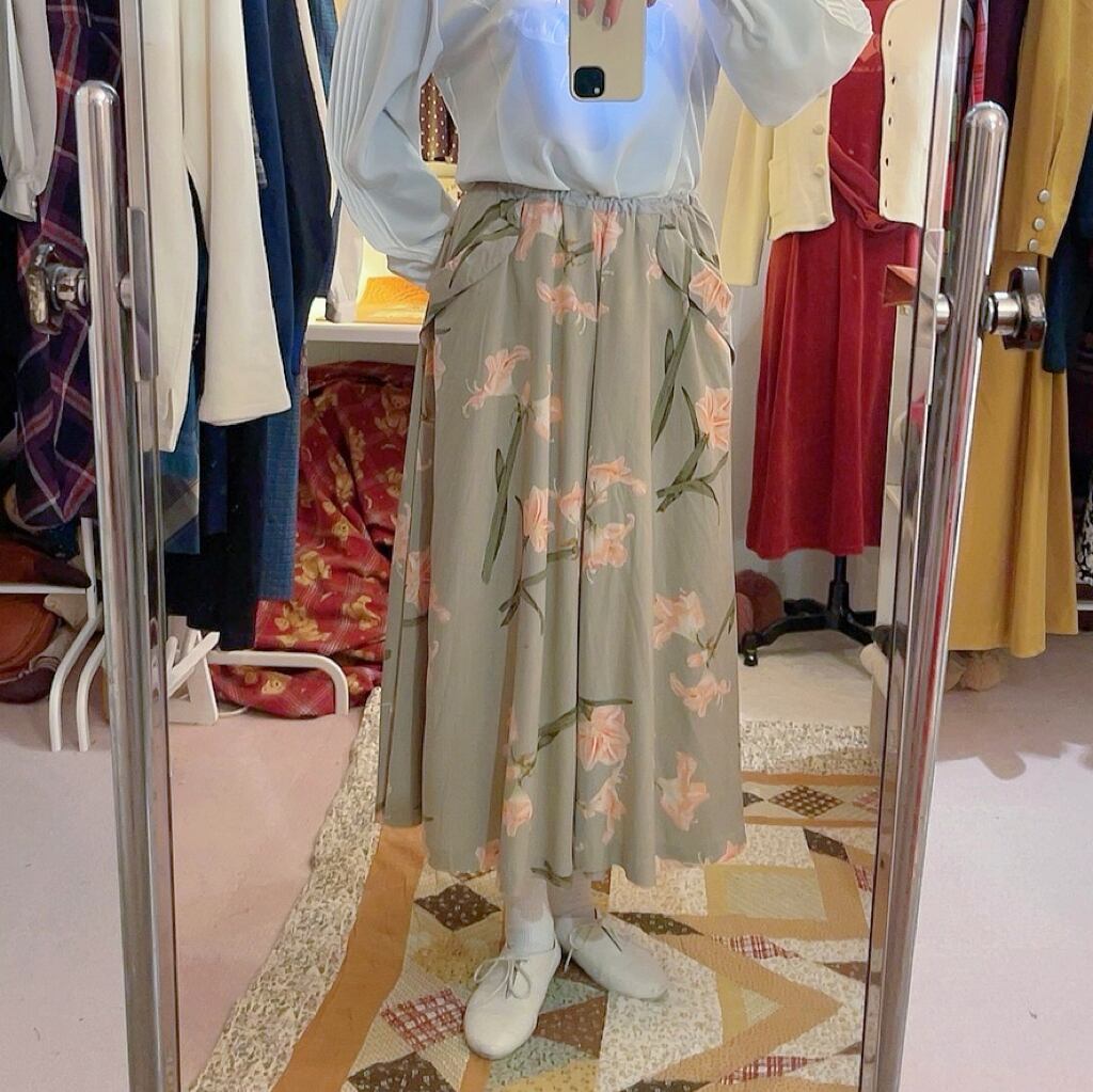 PINK HOUSE / casablanca gather skirt