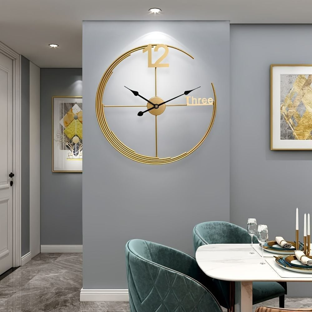 掛け時計 クロック ゴールド 金 月 Moon ルナ 柱時計 60cm リビング