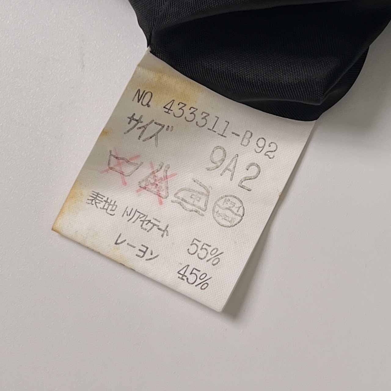 伊太利屋 イタリヤ デザイン フレンチスリーブ ジャケット 9A2/ブラック レディース