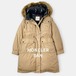 美品 MONCLER モンクレール BAN バン 22AW フェイクファー ロング ダウンコート 0 高級 ベージュ ダウンジャケット / J&NREUSE レディース アウター