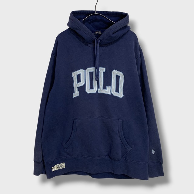 ラルフローレン POLOロゴスウェットパーカー ポニーマーク ネイビー XL