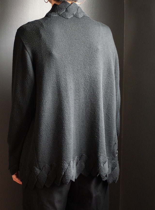 unknown 1980s Jagged hem cardigan