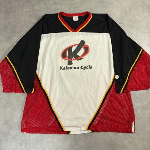 90s カナダ製 Athletic Knit メッシュ ホッケーシャツ