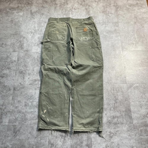 モスグリーン ダブルニー Carhartt B136 MOS 34×30 詳細写真2