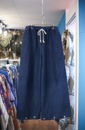 Remake 2way wide flare pants “denim laundry bag”
