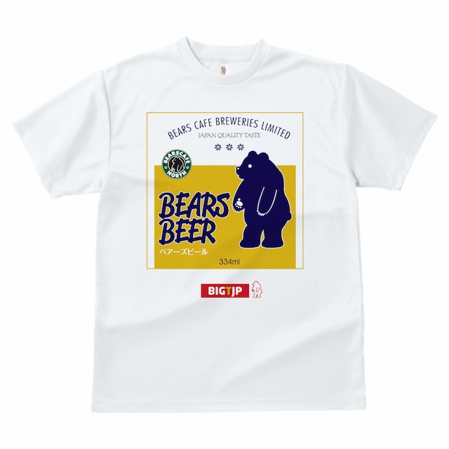 BEARS BEERラベル ドライTシャツ＜ホワイト＞