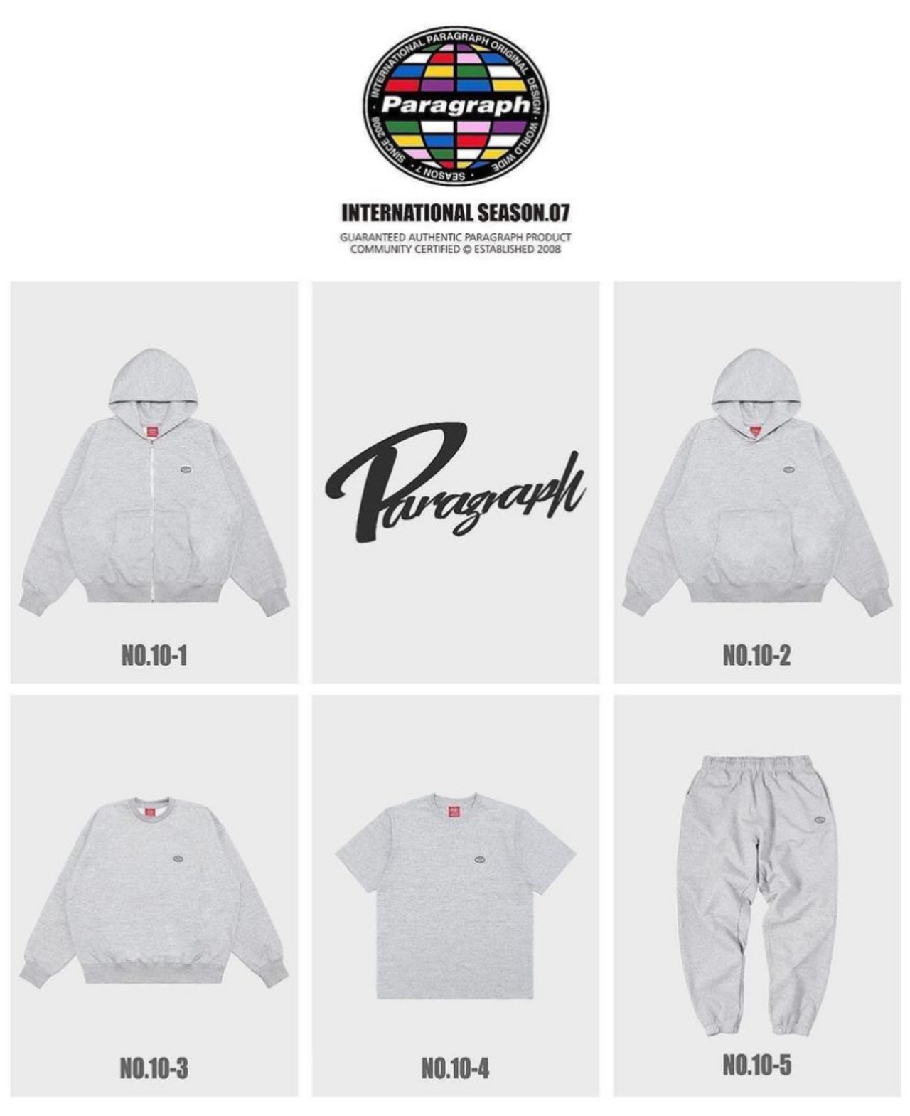 paragraph【パラグラフ】メランジシンプルBIGtシャツ／GRAY09