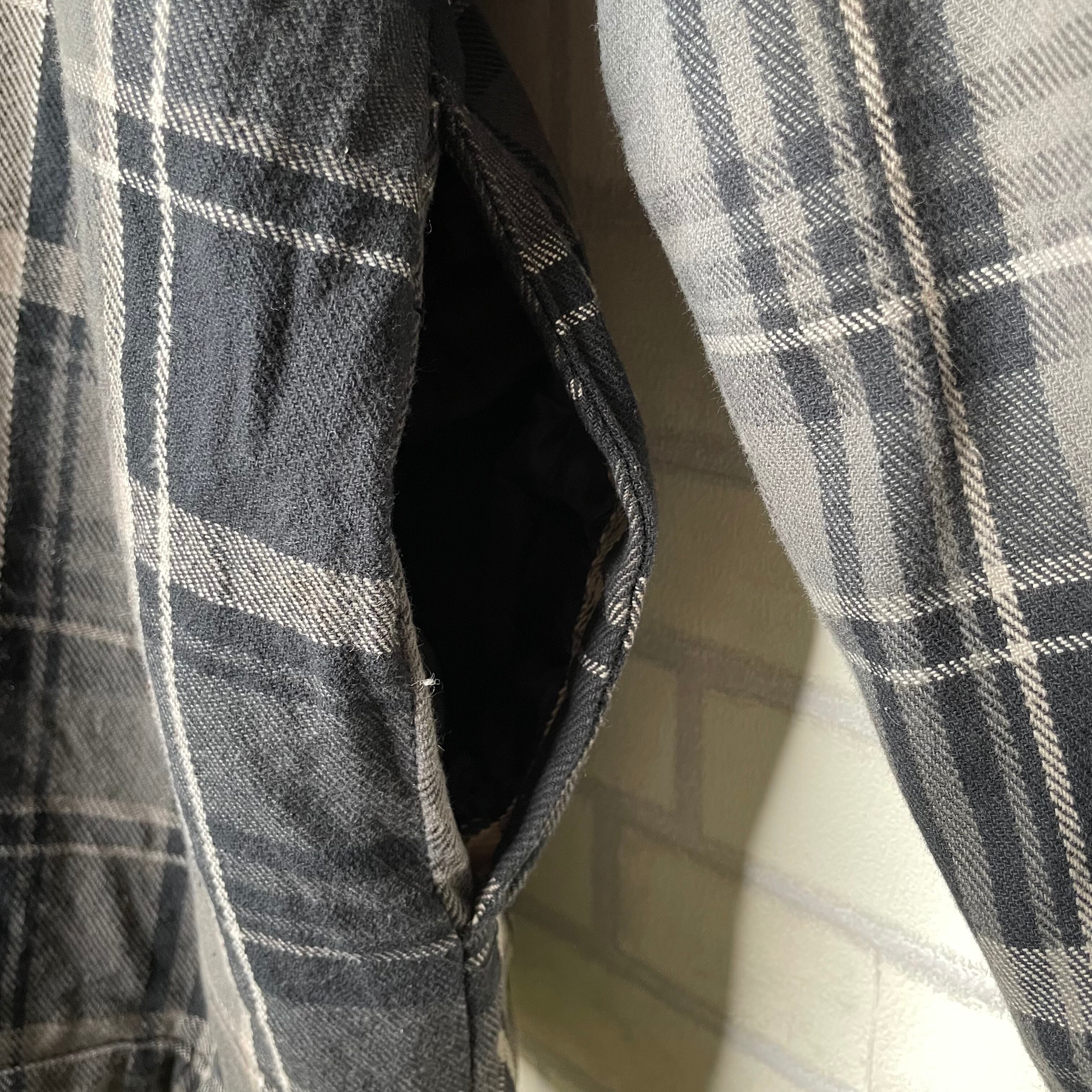 Dickies シャツジャケット XL チェック柄 ブランドタグ キルティング 