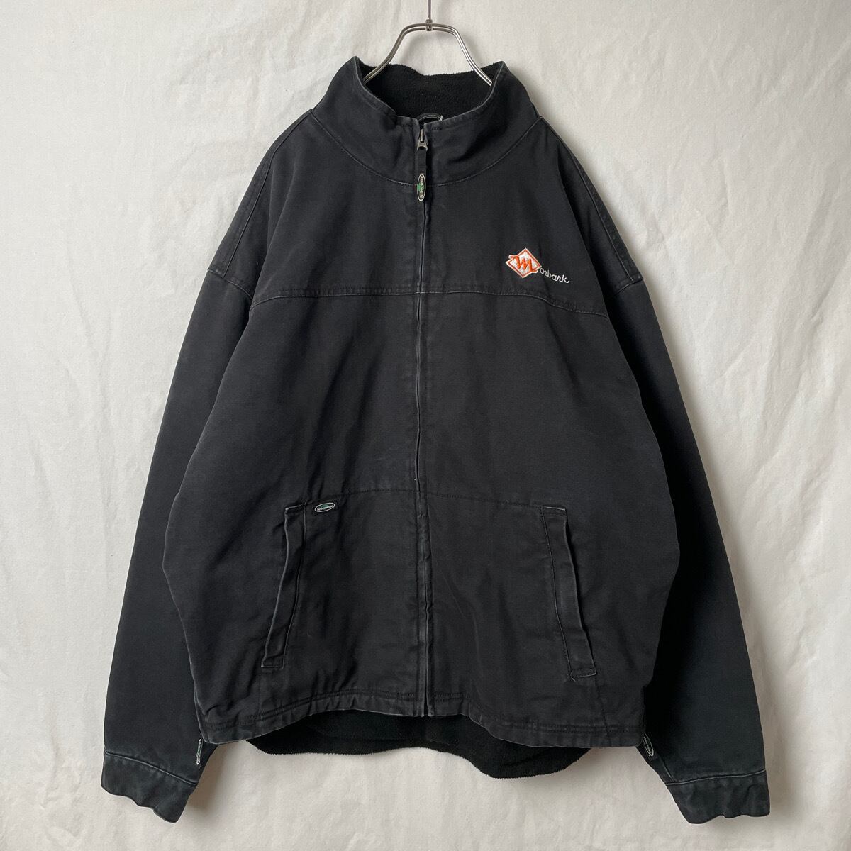 90s 00s Arborwear ダックジャケット 黒 ブラック 裏フリース アーバー