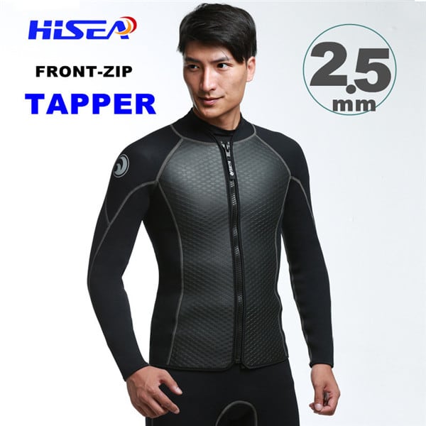 ウェットスーツ メンズ セミドライ 5mm 前開きファスナー サーフィン