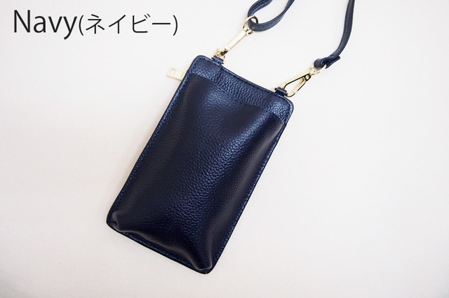 スマホポシェット ドリームスマートフォンポシェット 牛革 お財布機能&カード入れ付き