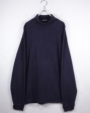 【Caka act2】“LANDS’ END” Good Fade Vintage Mock Neck Cotton Knit