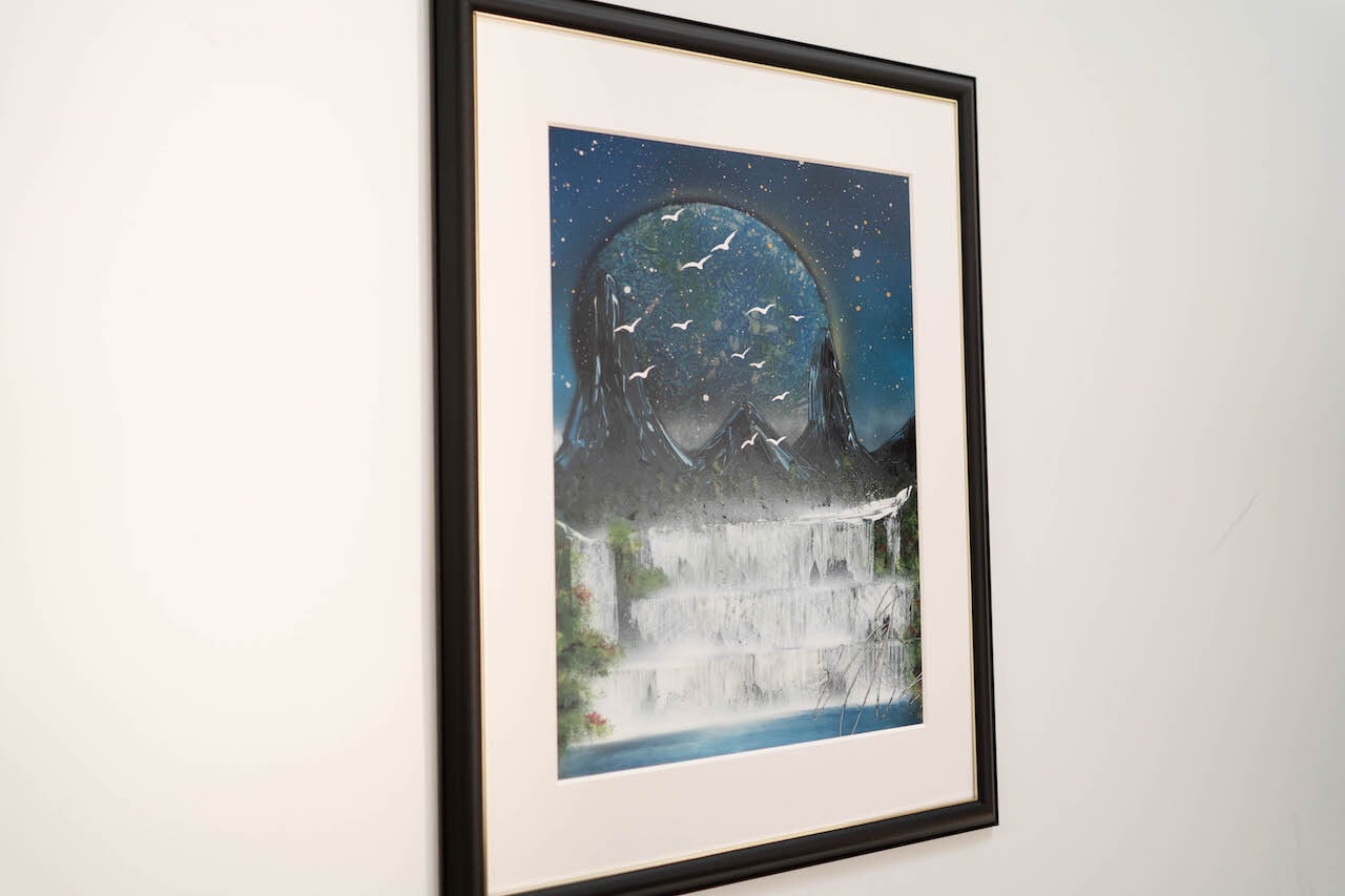 Nature / 宇宙、自然をテーマにしたスプレーアート作品 原画販売アート