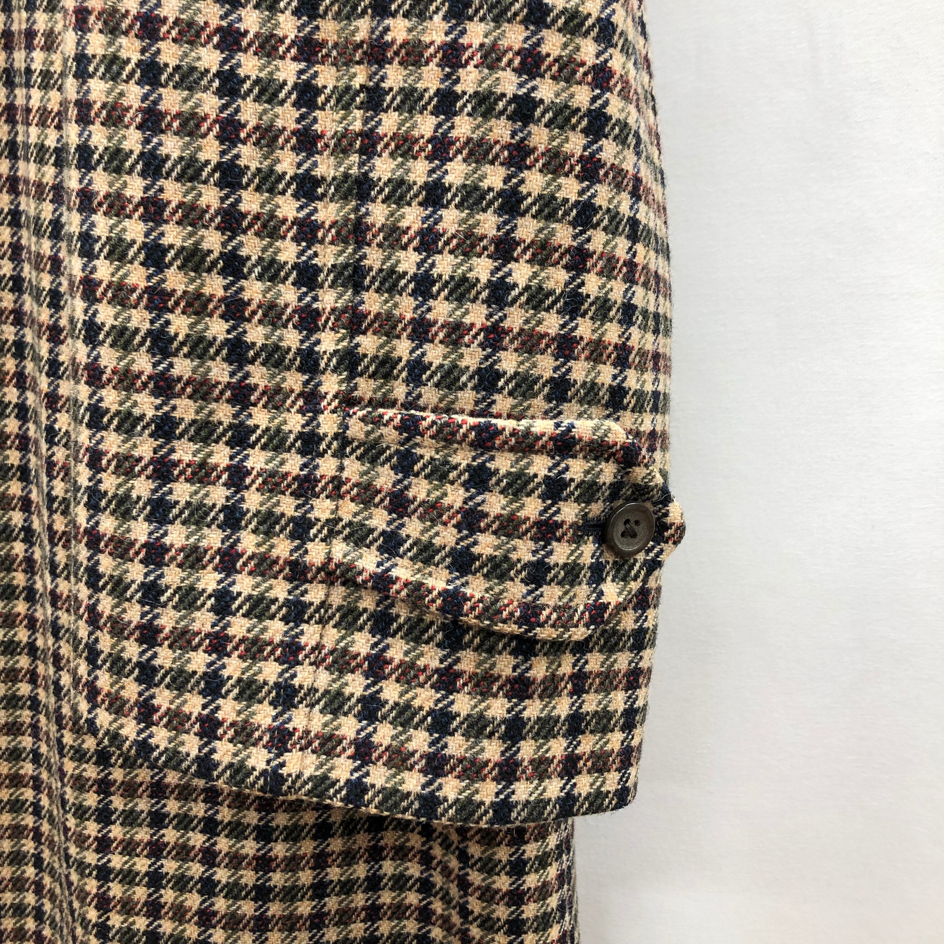 60s burberrys coat バーバリー burberry チェック コート ウール | no