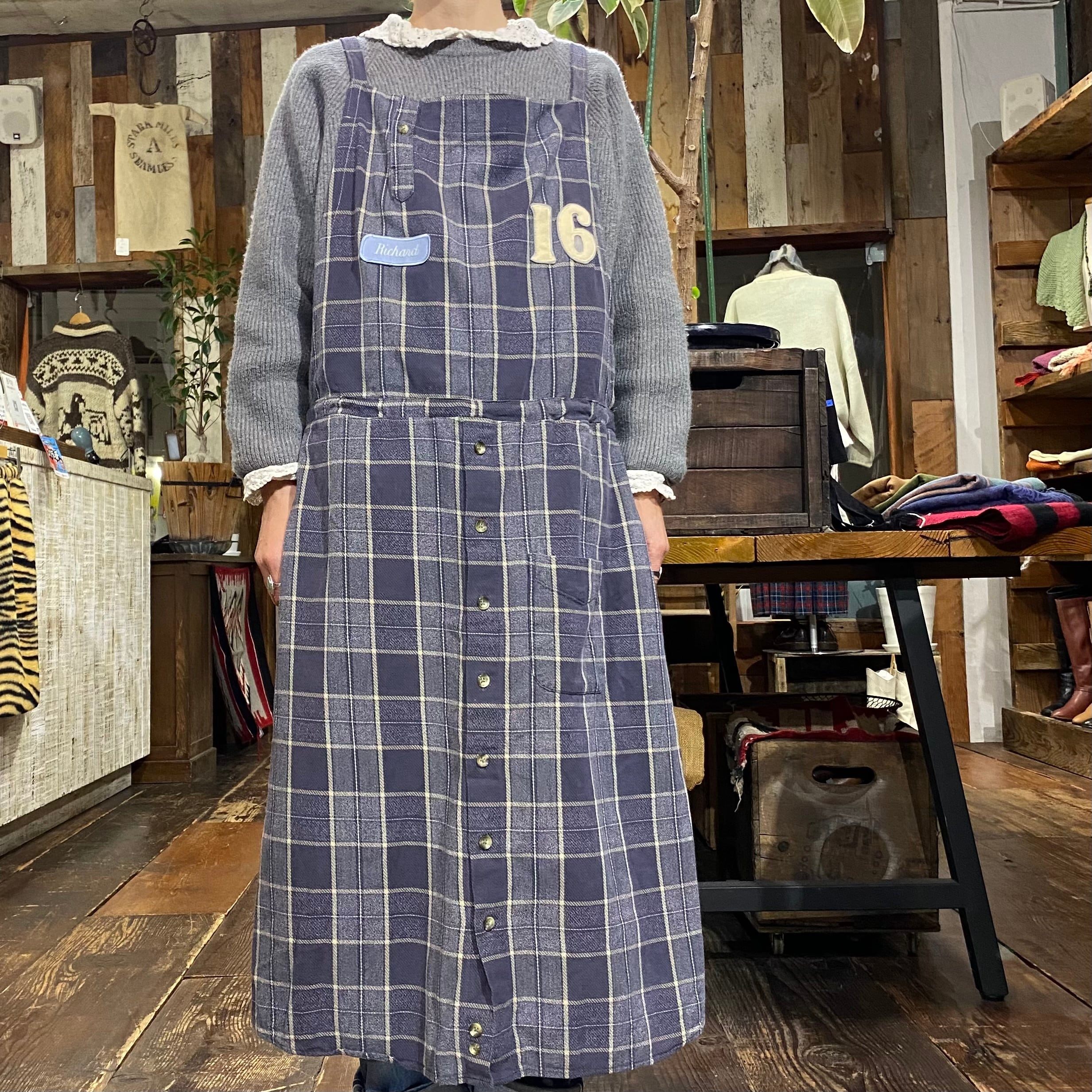 Re work Apron Dress / リワーク エプロン ドレス 古着 | 古着屋 仙台