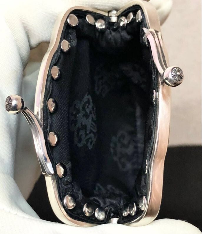 CHROME HEARTS クロムハーツ マルチクロスパッチ ゴールド がま口