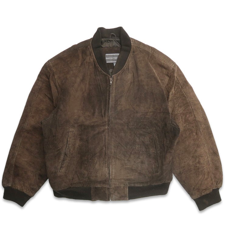 古着 90年代 DAVID TAYLOR スウェードレザージャケット レザー