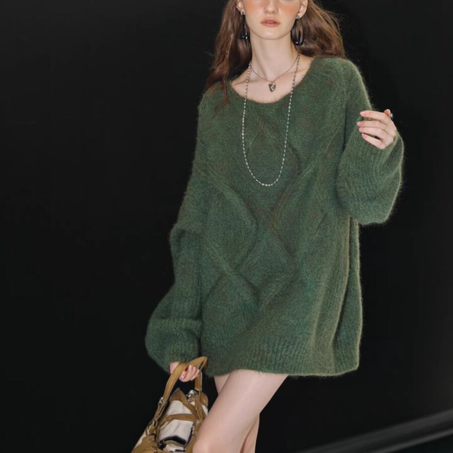 ネックプルオーバーセーター