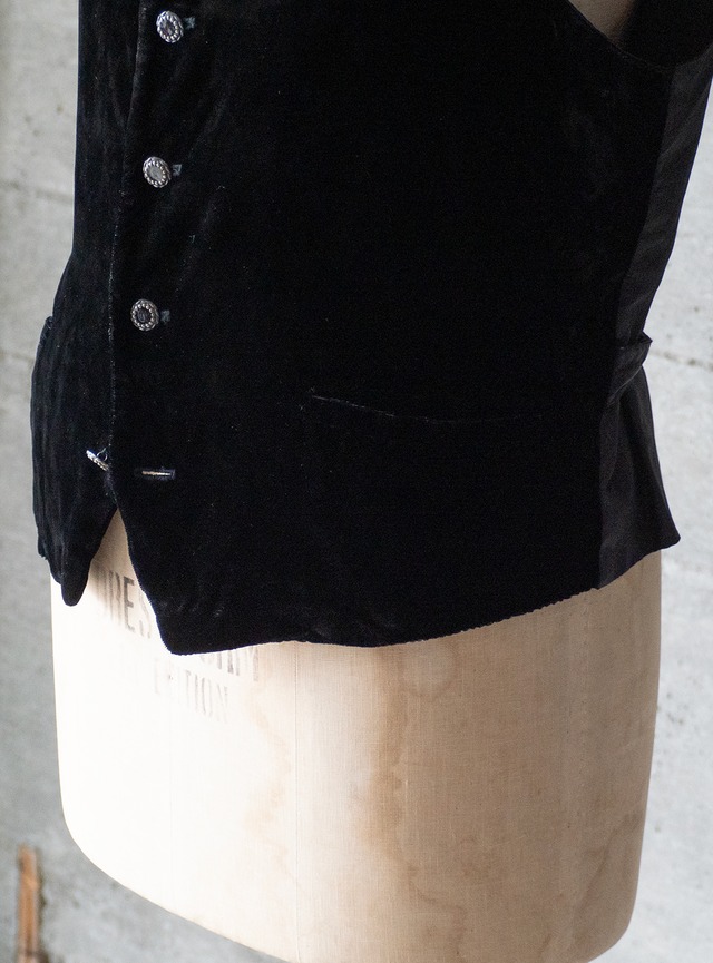 "MARC BAXIS" 1990s Velvet vest