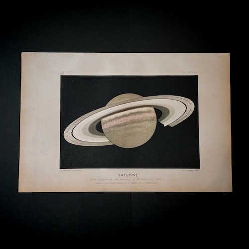 天文図版「土星 1874年12月30日」