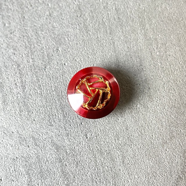 カーディナルレッド×ゴールドモチーフ 15mm 画像