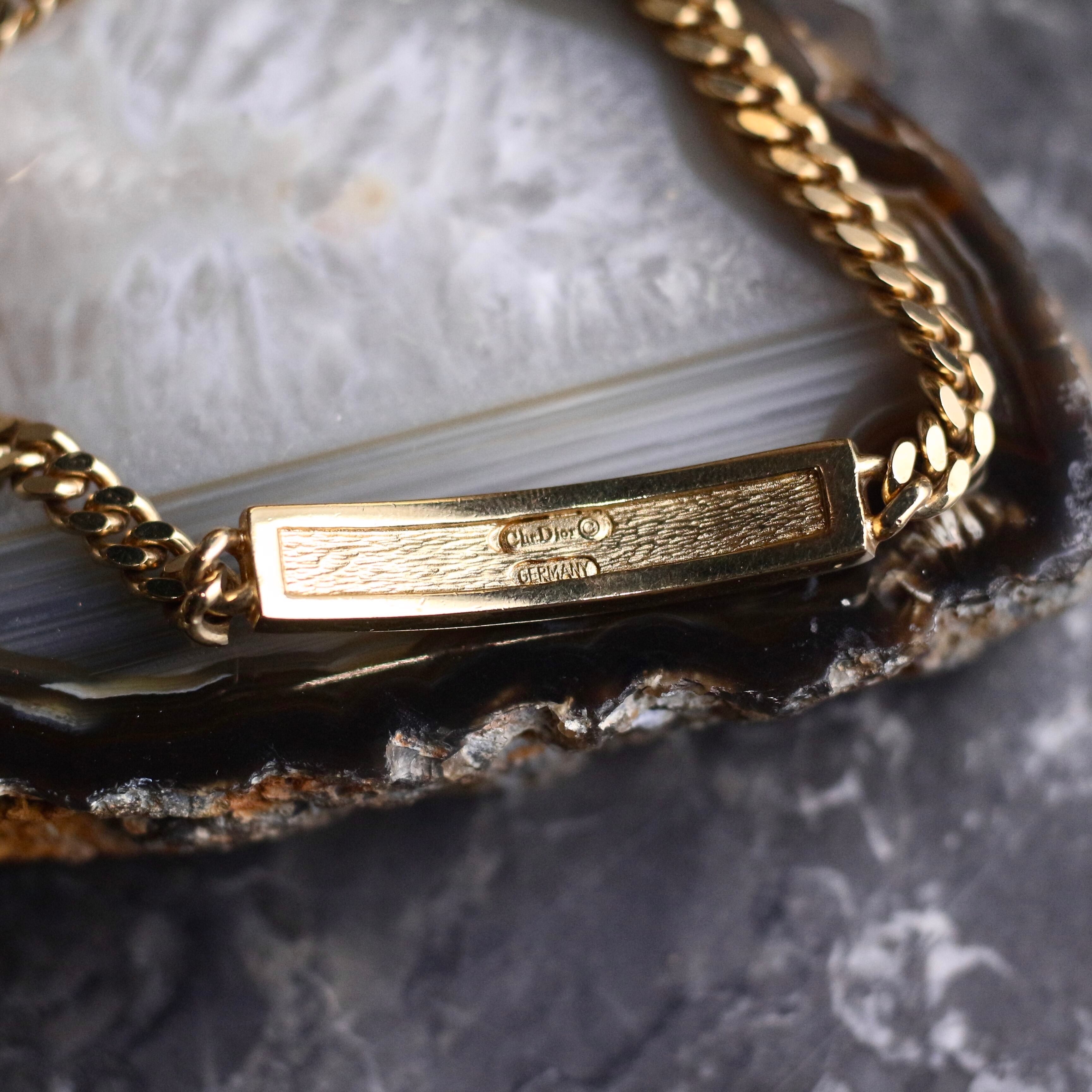 Christian Dior LOGO DESIGN CHAIN ID BRACELET/クリスチャン