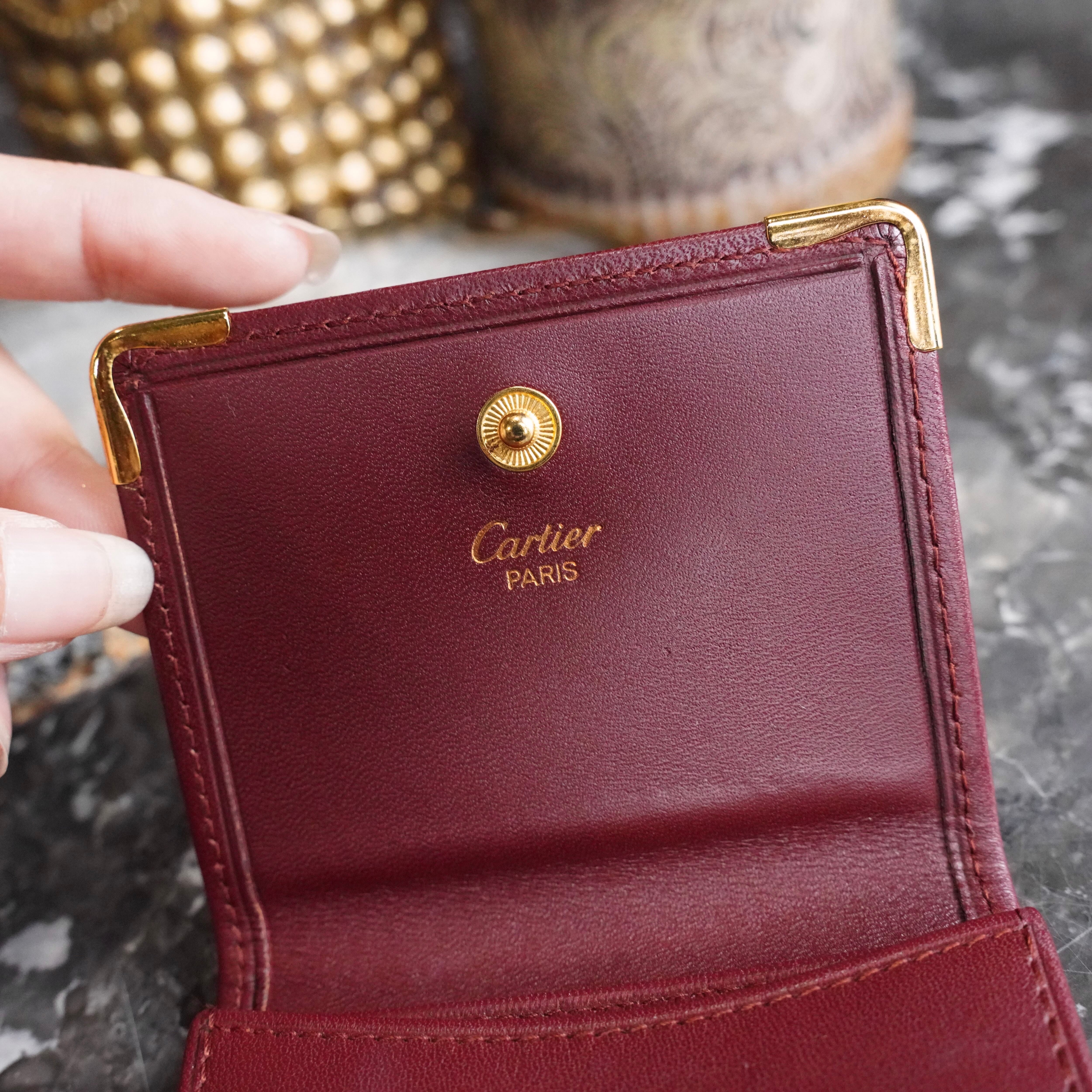 Cartier MUST LINE LEATHER COIN PURSE/カルティエマストラインレザー