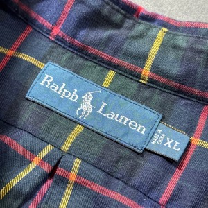 Ralph Lauren Plaid shirt XL 古着