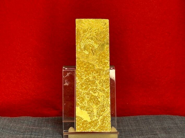 金巻き 最高級油煙墨 金松鶴 5.0丁形 | 古梅園製墨販売部