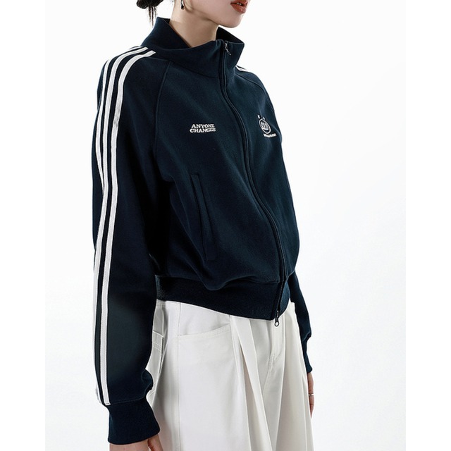 short sweatshirt zipper　ショートスウェットジッパー　J0482