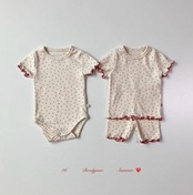 【取寄/韓国直送】Brodyjane 26/SM ハート半袖上下セット｜夏服｜韓国子供服