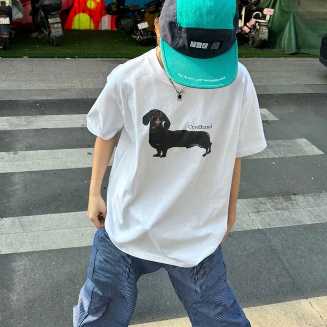 ダックスグラフィックプリンロゴTシャツ R00614