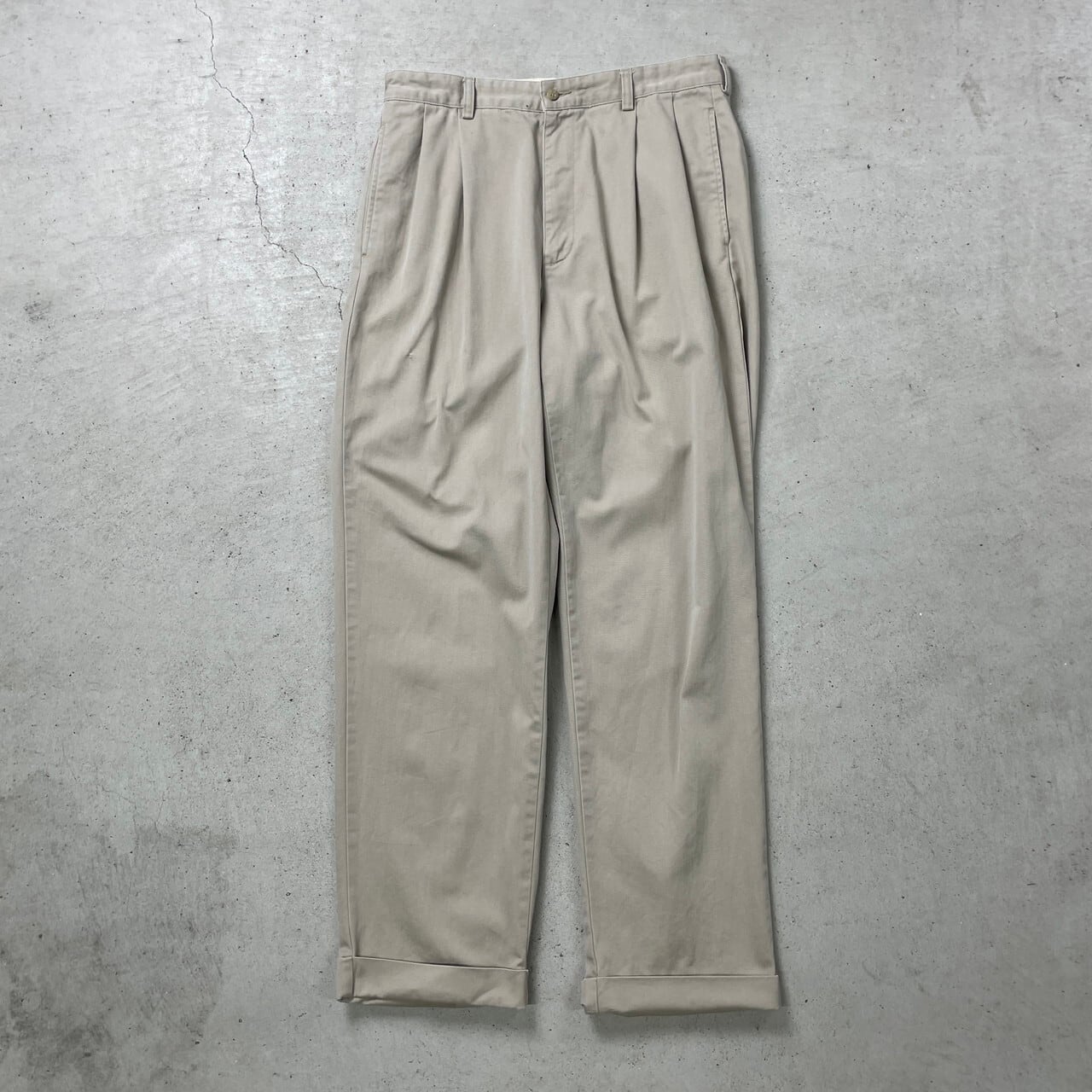 90年代 Polo Ralph Lauren ポロラルフローレン ワイドチノパンツ 2
