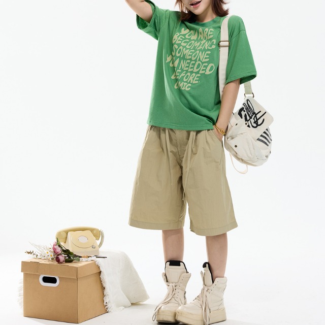 soft lettering short-sleeve tee　ソフトレタリング半袖ティー　J2054