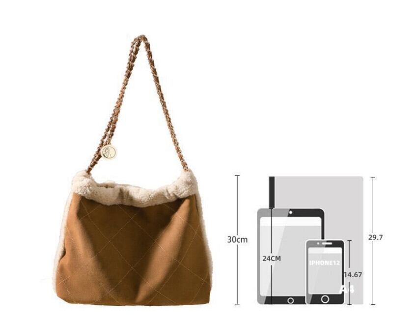 お値下げ❤️店舗完売品♪スエード チェーンbag スエードチェーン2WAYショルダーバッグ | allureville (Women