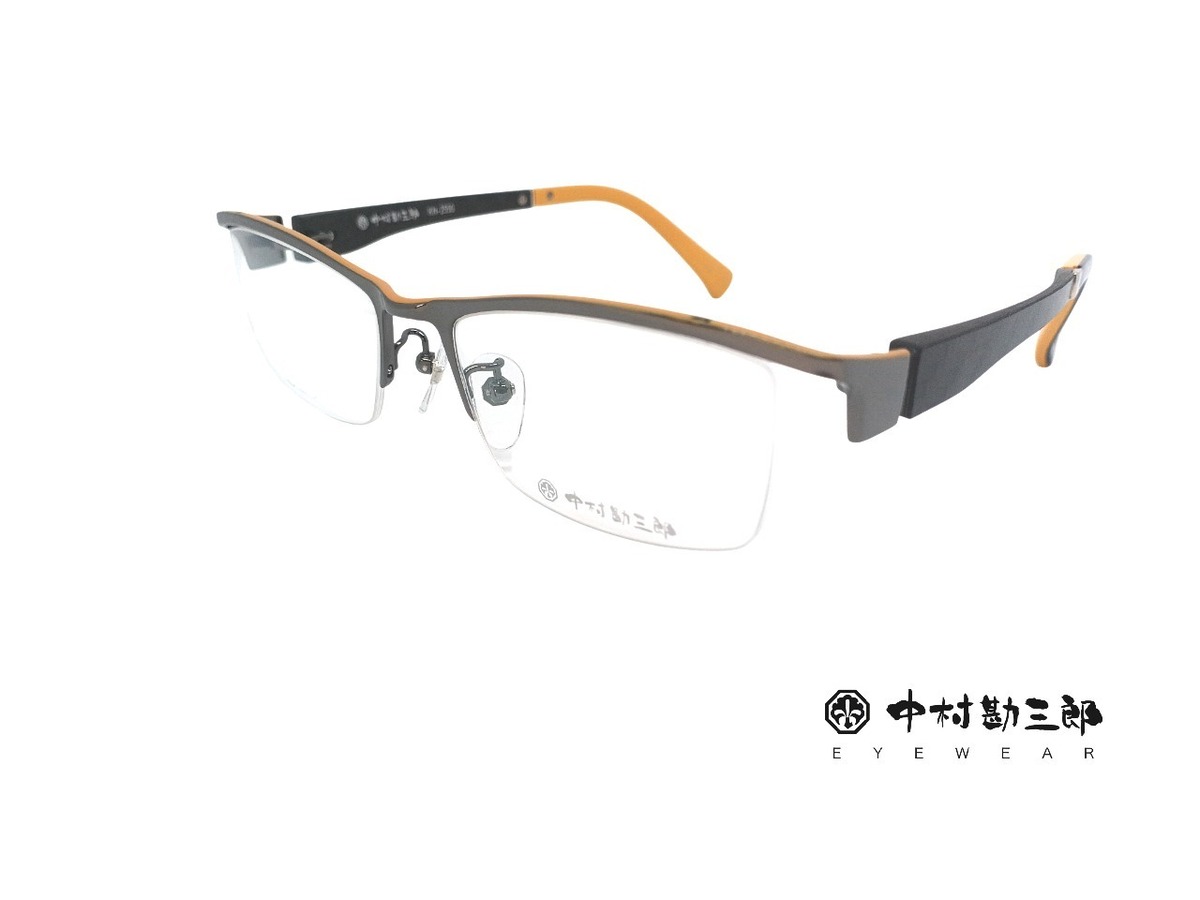 中村勘三郎(ナカムラカンザブロウ) KN-2550 ブラック/イエロー 53□18 