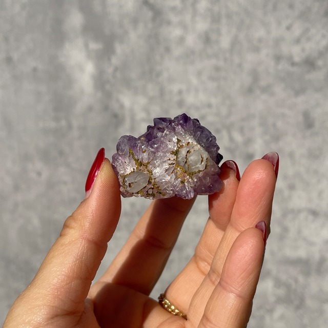 南アフリカ産 濃紫アメジスト カクタスクォーツ｜旧ロット・コレクターズピース