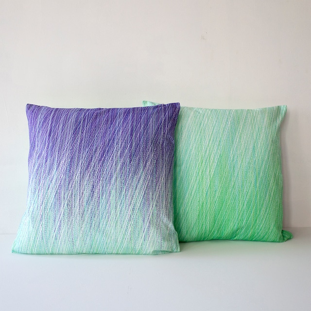 Cushion Cover_Purple × Emerald