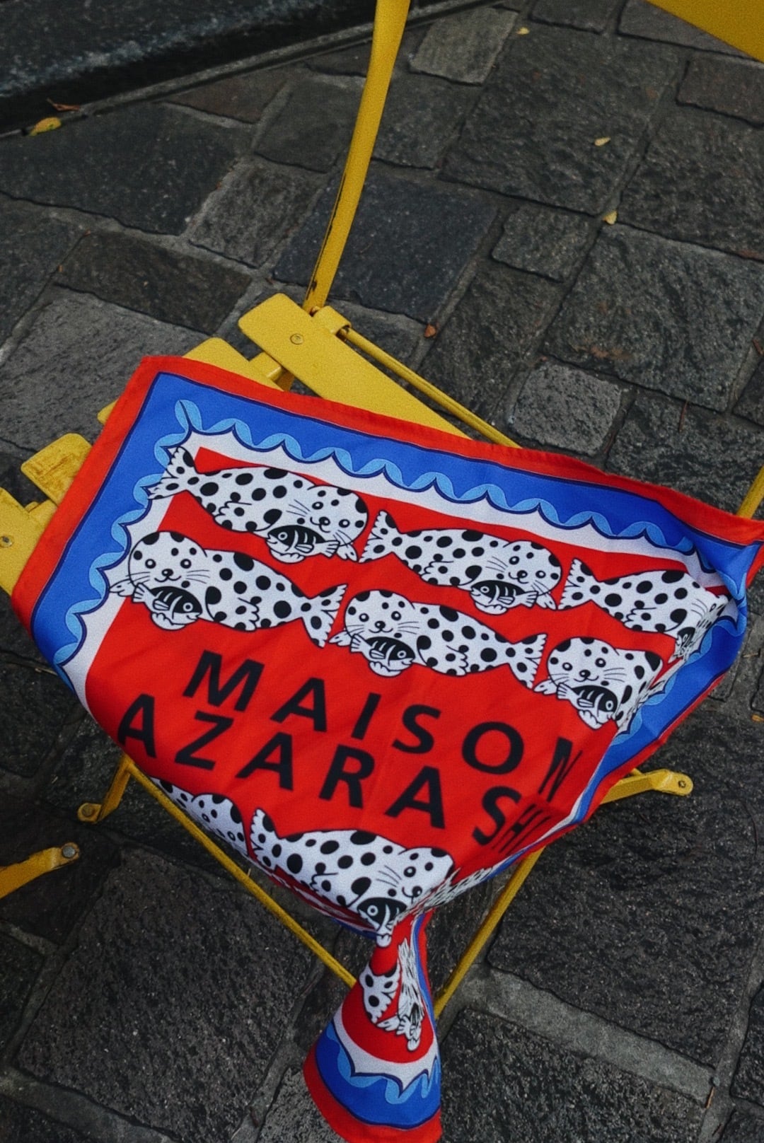 た*ん様 24☆ SALSATION ジャージスカーフ 新品 ☆サルセーション Seal Picnic Scarf（シール・ピクニック・スカーフ） | MAISON AZARASHI