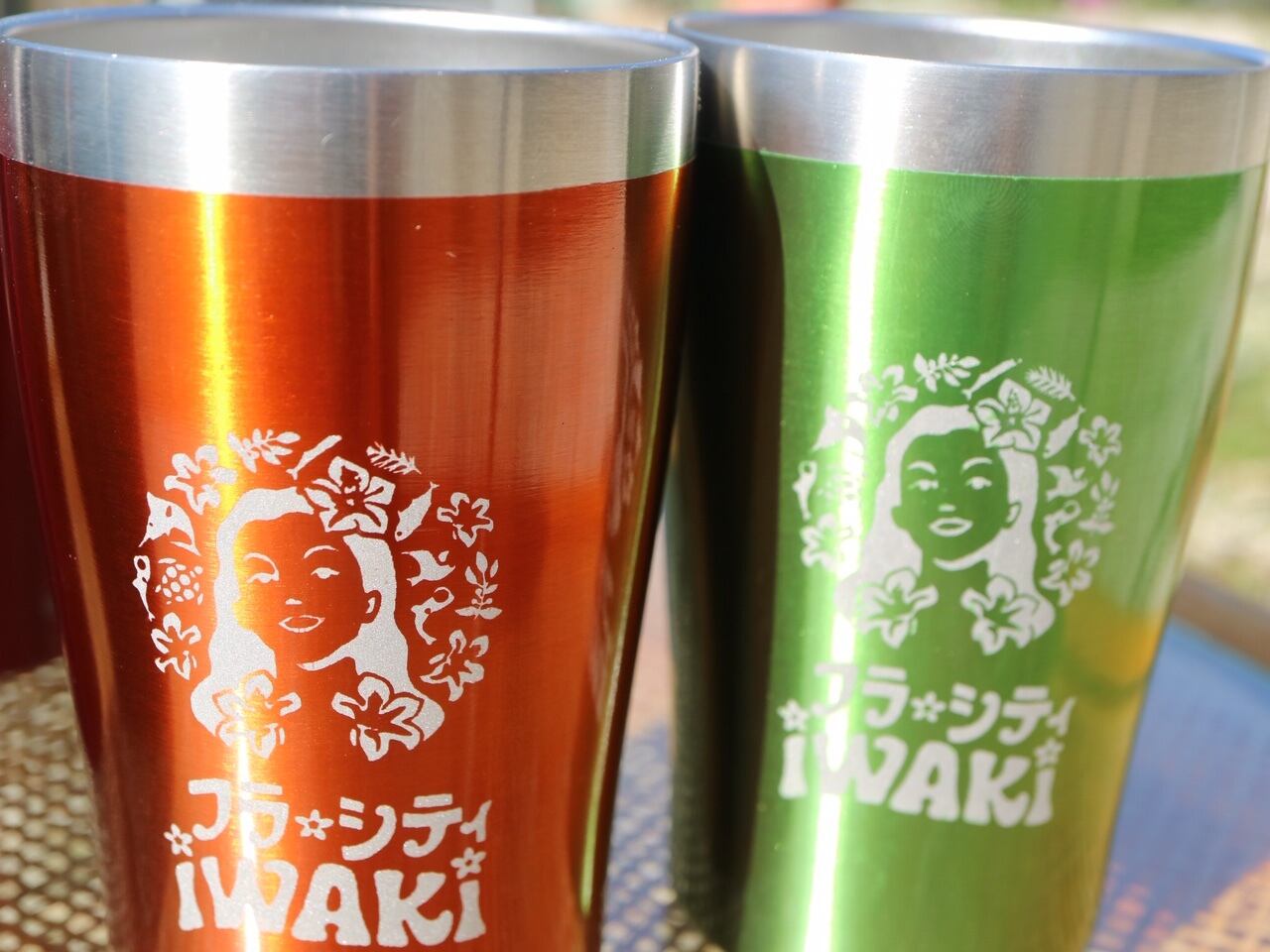 フラシティiwaki カラフル タンブラー 350ml 5色から選べる ギフト 送料無料 キャラクター エッチング工房ちゃわわ