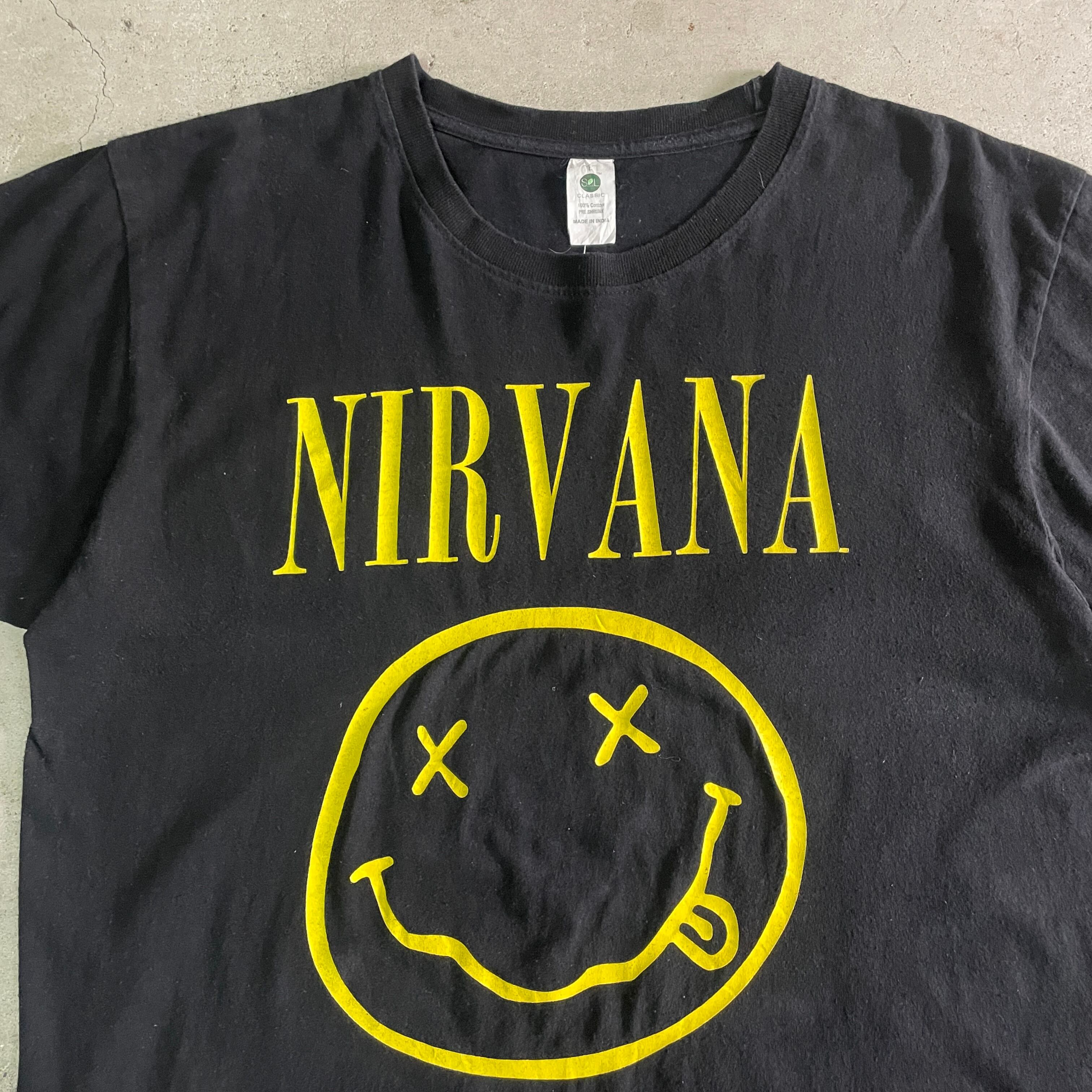 NIRVANA ニルヴァーナ スマイル バンドTシャツ プリントTシャツ メンズ